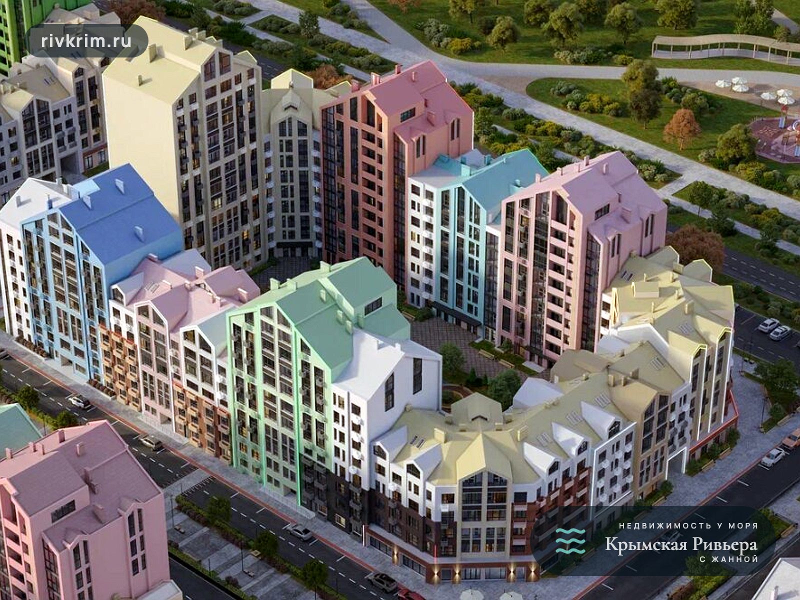 Евпатория ЖК "Мойнако Ривьера" 1-комнатная квартира 56 м²