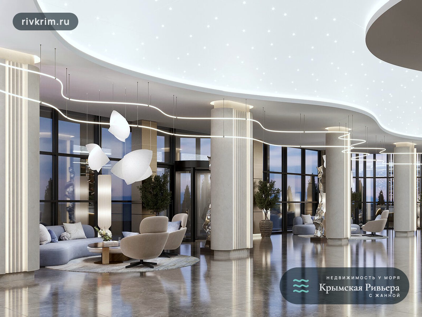 Евпатория ЖК "Мойнако Ривьера" 3-комнатная квартира 76 м²